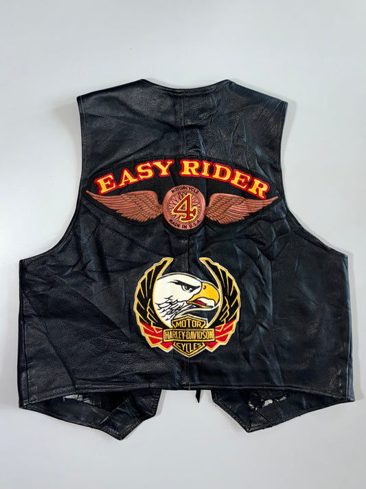 Apollo Premium Original Leather Biker Vest (M)