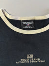 Vintage Polo Jeans Co. Ralph Lauren Authentic Denim Wear Long Sleeve T-Shirt – Black (S/M)