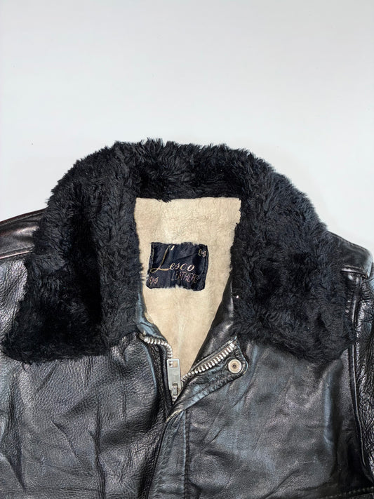 Lesco Premium Original Pure Leather Jacket (Fur Inside) (S)