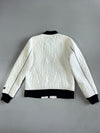 Aape by Bathing Ape White Quilted Bomber Jacket (M)