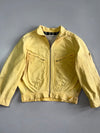 Vintage Edwin Yellow Workwear Jacket Plaid Lining, Graphic Tag, (S/M)