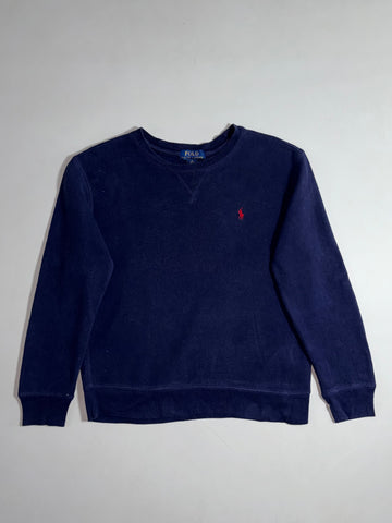 Polo Ralph Lauren Navy Crewneck Sweatshirt with Red Pony (XS/S)