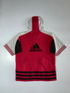 Adidas Short-Sleeve Hooded Sweatshirt 3-Stripes, (XL)