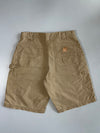 Carhartt Dungaree Fit Carpenter Canvas Sun-Faded Khaki Work Shorts (W:32 |L:22)