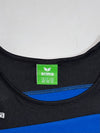 Erima Performance Panel Sports Tee – Black & Royal Blue (S)