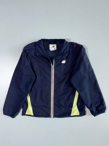 New Balance Colorblock Windbreaker Jacket in Navy (S)