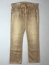 Vintage Gap 1969 Beige Washed Slim Denim Jeans (W:33) (L:38)