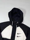 Nike Black & White Colorblock Hooded Windbreaker (XL)
