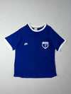 Vintage Nike Royal Blue Ringer Crest Tee (S)