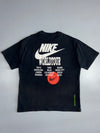 Nike Sportswear Double Swoosh Logo Tee | The Nike Tee | Faded Black (L)