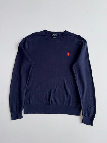 Polo Ralph Lauren Pima Cotton Crewneck Sweater in Navy(S)