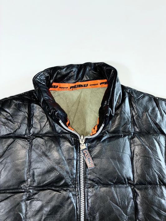 Fubu Premium Original Pure Puffer Half Leather Jacket (2Xl)