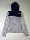 Superdry Mountain Fuji Storm Hybrid Fleece Zip Hoodie – Grey/Navy (S)