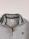 Timberland Regular Fit Quarter-Zip Long Sleeve Polo Sweatshirt — Heather Grey |(M)