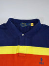 Polo Ralph Lauren Classic Fit Bold Multicolor Stripe Pique Cotton Polo Tee (With QR) (2XL)