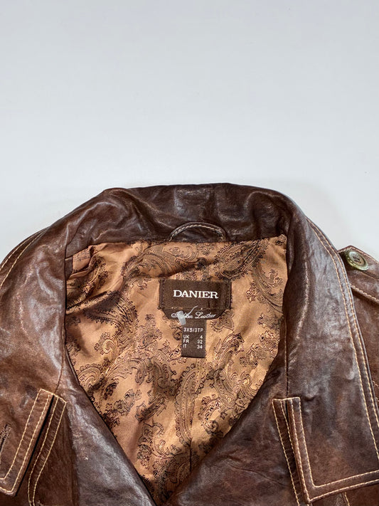 Danier Premium Original Leather Jacket (Xxs)
