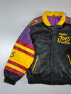 1990s Smokin’ Joe’s Camel Powered Pure Leather NASCAR Jacket Made in Mexico (XL/2Xl)