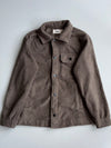 Hollister | Sherpa Fleece Snap Overshirt Taupe Brown (S)