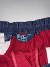 Polo by Ralph Lauren Red Cotton Chino Shorts Elastic Waist Pony Logo (W:33) (L:17)