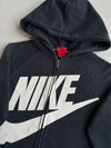 Nike Big Swoosh Logo Zip Hoodie – Black (S)