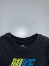 Nike Futura Doodle Print Graphic Tee — Black/Yellow/Blue (XS)