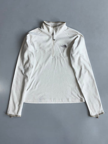The North Face 1/4 Zip Fleece Pullover – White Women’s (S)