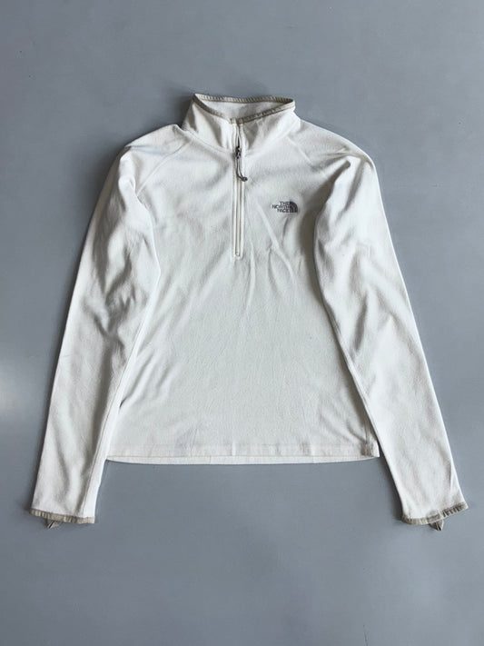 The North Face 1/4 Zip Fleece Pullover – White Women’s (S)