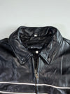 Cruiser by Sofari Black Leather Racer Jacket (XL)