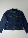 LRL Lauren Jeans Co. Denim Moto Jacket: women's (L)