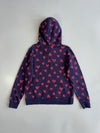 Roots Allover Heart Print Hoodie (M)