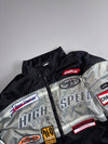 Polo “High Speed Racing Team” Bomber Jacket – Black/Silver Motorsport Patches(Paded) (3XL)