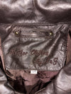 Leather Clothes by R&G Bomber Jacket – Dark Brown (XL/2XL)