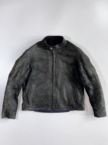 Maxler D3O Leather Moto Paded Jacket (L)