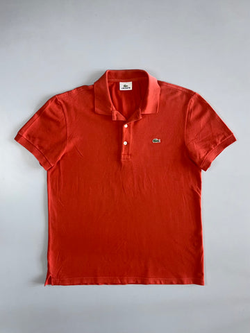 Lacoste Classic Piqué Polo Shirt in Rust Red (L)