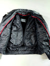 Vintage 90s Michael Michelle USA Black Leather Bomber Jacket, Fur Lined (XL)