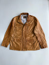 Mauritius Camel Leather Field Jacket (XL)