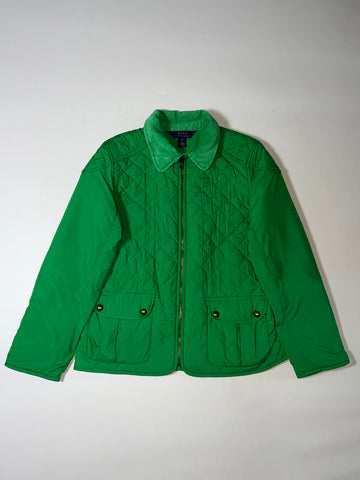 Polo Ralph Lauren Green Quilted Corduroy Collar Jacket Women’s (S)