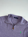 Polo Ralph Lauren Quarter Zip Knit Pullover – Heather Purple (2XL/3XL)