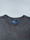 Polo Ralph Lauren Charcoal Grey Crewneck Sweatshirt | Classic Pony Logo(XL)