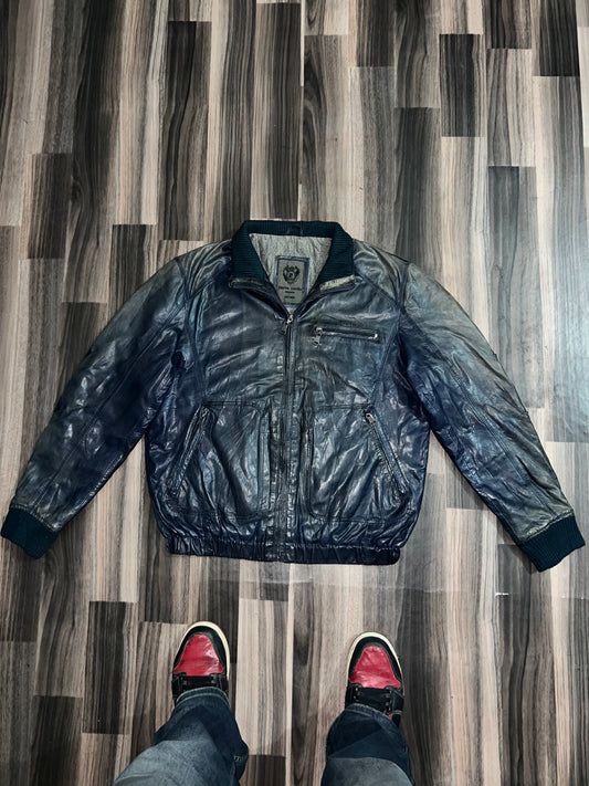 ZPIERRE CARDIN PARIS* Original Leather Jacket (L/XL)