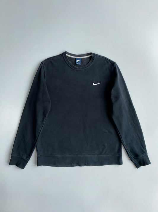 Nike Essential Black Swoosh Crewneck Sweatshirt (L)
