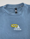 Adidas | Blue Smiley Logo Crewneck Sweatshirt | (M/L)