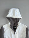 The North Face White/Grey Denali Fleece Women's Jacket (S/M)