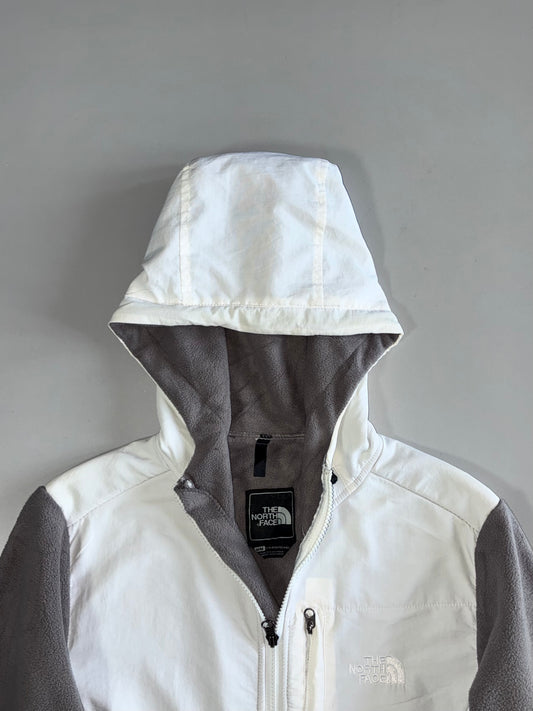 The North Face White/Grey Denali Fleece Women's Jacket (S/M)