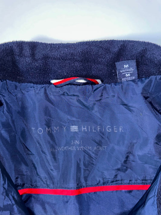 Tommy Hilfiger Navy Quilted Fleece Collar Women’s (M)