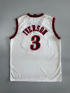 Nike NBA Philadelphia 76ers #3 Allen Iverson Jersey | White (2XL)