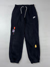 Nike Patch-Detail Black Cuffed Joggers (W:28) (L:37)