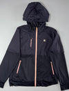 Fila Stylish Performance Hooded Windbreaker Black Pink Women’s (M)