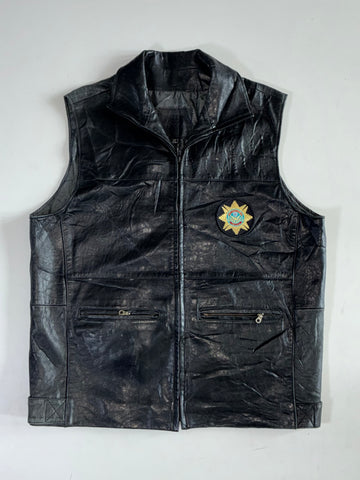 Vintage Premium Original Leather Vest (L)