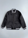 Reversible Varsity Bomber Jacket | Black & White King Embroidery (M)